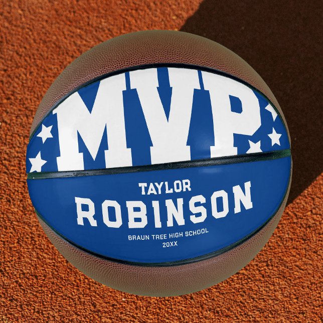 Bold MVP Players Name Keepsake Blue Basketball (Creator Uploaded)