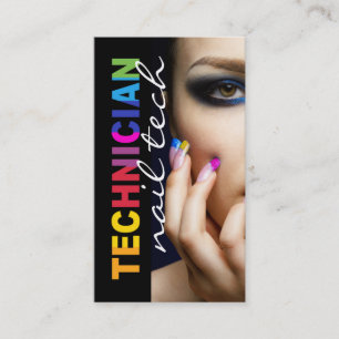 BOLD NAIL TECHNICIAN BUSINESS CARD
