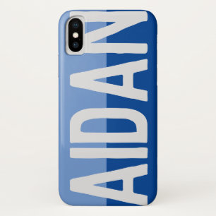 Bold Name Design - Aidan. iPhone X Case