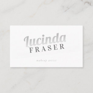 BOLD NAME FADE cool retro minimal grey grey Business Card