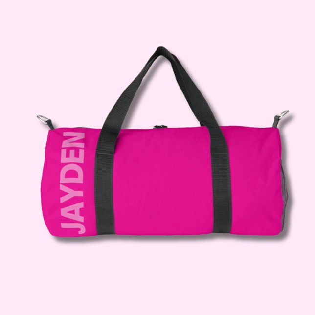 Bold Name Gym | Monogram Men & Women Duffle Bag (Monochrome Colorful Gym Workout Bags)