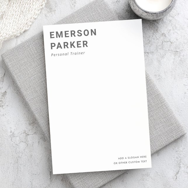 Bold name title and text business post-it notes (Bold name title and text business post-it notes)