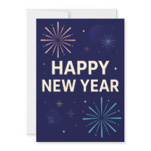 Bold Navy Gold 2026 Celebration Fireworks