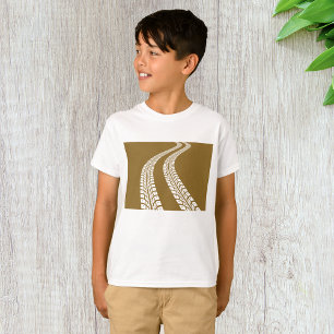 Bold Off-Road Tire Track Rugged Automotive T-Shirt
