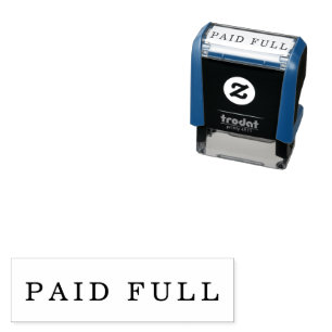 Bold Office Design Paid in Full Self-inking Stamp