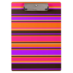 Bold Orange, Magenta, & Purple Clipboard
