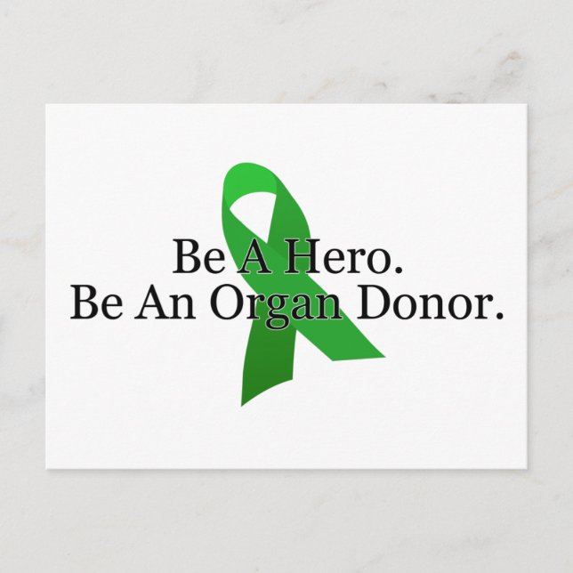 Bold Organ Donor Postcard (Front)