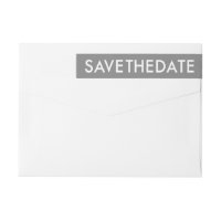 Bold Overlay Save The Date Wraparound Label