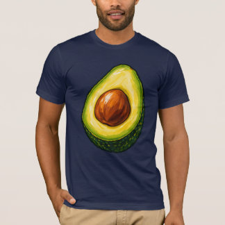Bold Painterly Avocado T-Shirt Design