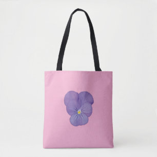 Bold Pansy Bloom Tote Bag