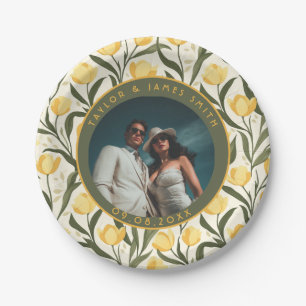 Bold Party Wedding Tulip Plates For Newlywed Gift