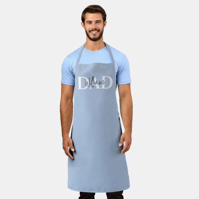 Bold Pastel DAD  | Modern Father’s Day Gift Apron (Worn)