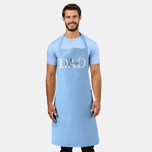Bold Pastel DAD  | Modern Father’s Day Gift Apron (Worn)