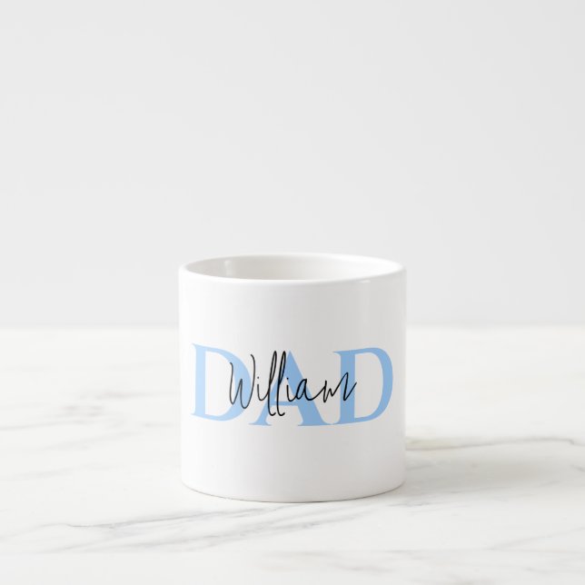 Bold Pastel DAD | Modern Father’s Day Gift Espresso Cup (Front)