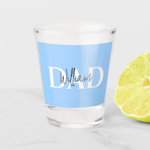 Bold Pastel DAD   Modern Father’s Day Gift Shot Glass