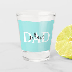 Bold Pastel DAD   Modern Father’s Day Gift Shot Glass