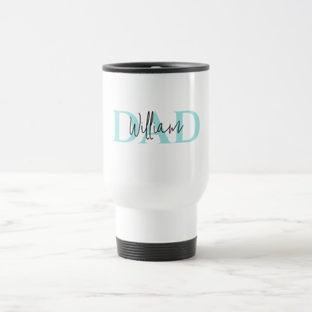 Bold Pastel DAD | Modern Father’s Day Gift Travel Mug (Center)