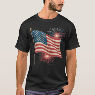 Bold Patriotic Eagle 4th of July T-Shirt
