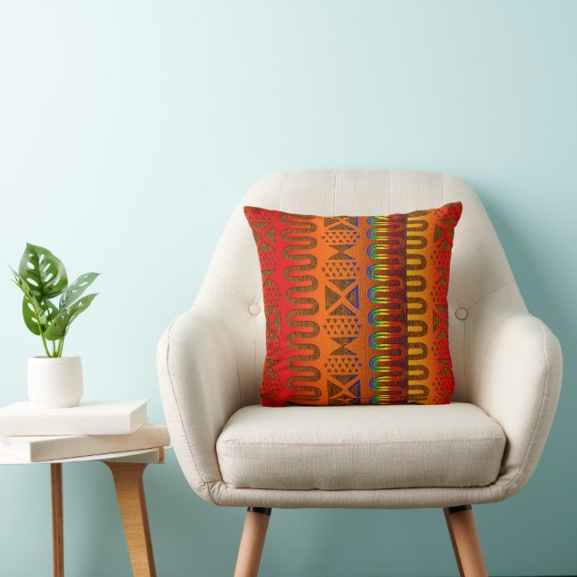 Bold Patterns, Timeless Stories • Afrocentric  Cushion (Chair)