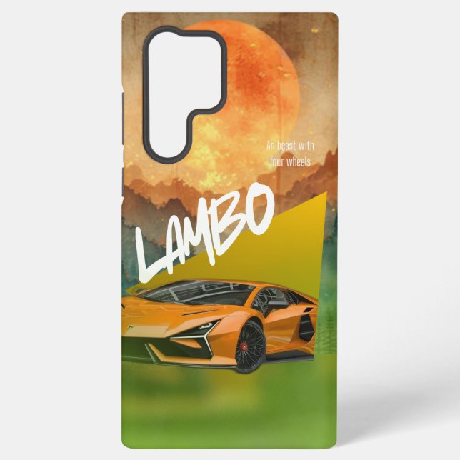 Bold Performance-Inspired Sports Car Phone Case (Back)