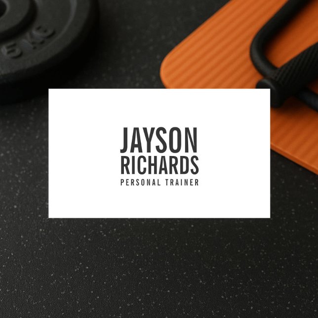 Bold Personal Trainer Business Card (Creator Uploaded)