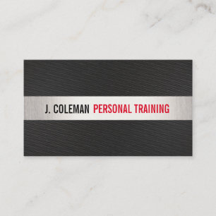 Bold Personal Trainer Fitness Gym Business Card