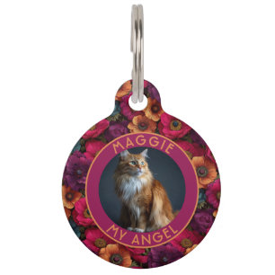 Bold Pet Lover Gift Anemone Print Tag
