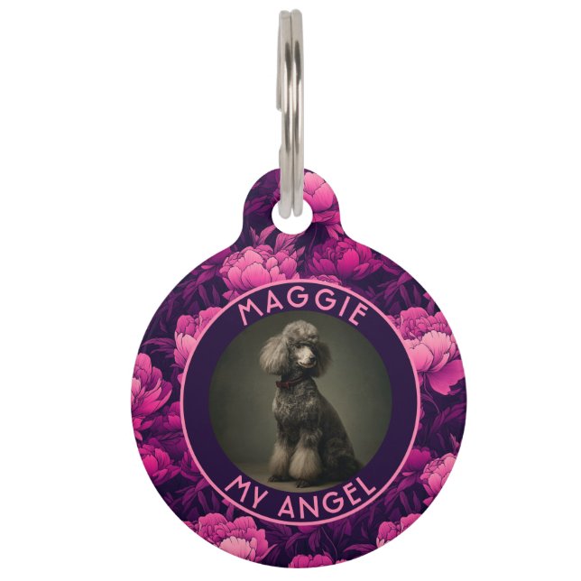 Bold Pet Owner Gift Peonies Flower Tag (Front)