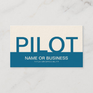 bold PILOT (colour customisable) Business Card
