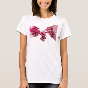 Bold Pink ABSTRACT ART Fashion Print T-Shirt