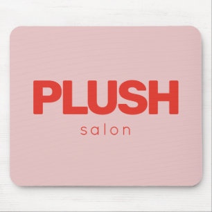 Bold Pink and Red Modern Business Personalised Mouse Mat