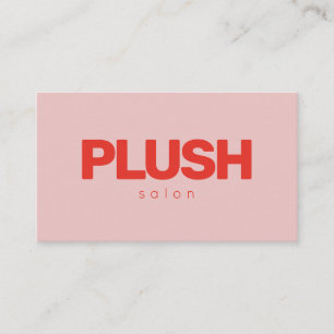 Bold Pink and Red Modern Personalised Business Card