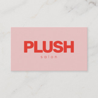 Bold Pink and Red Modern Personalised Business Card