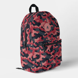 Bold Pink Camo Printed Backpack