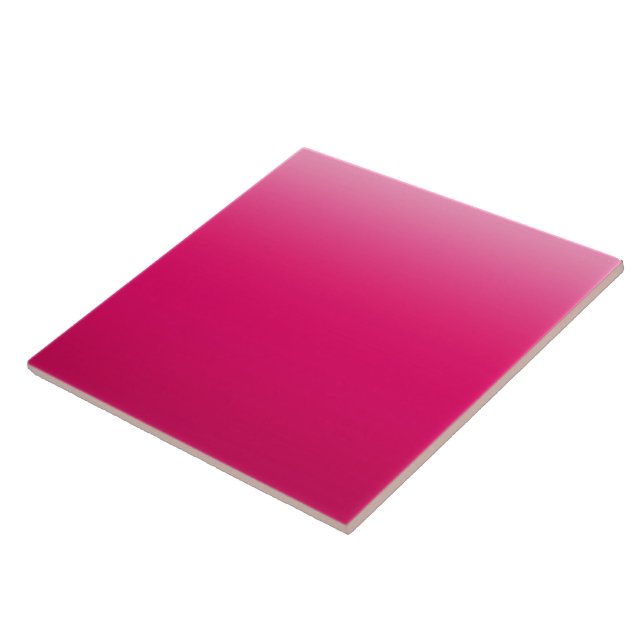 Bold Pink Gradient Design  Tile (Side)