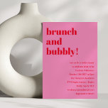 Bold Pink Red Modern Fun Custom Bridal Shower  Napkin<br><div class="desc">Bold Typography Bright Pink and Red Modern Fun Simple Custom Bridal Shower  Napkins</div>