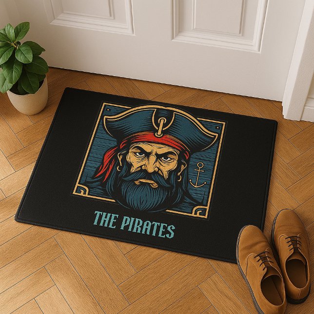 Bold Pirate Captain Doormat (Creator Uploaded)