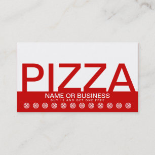 bold PIZZA customer loyalty card