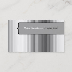 Bold Plain Promotional Men Style Stripes Business Card