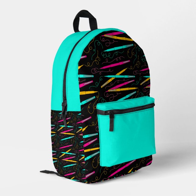 Bold & Playful Customisable Pattern Printed Backpack (Back Corner Left)