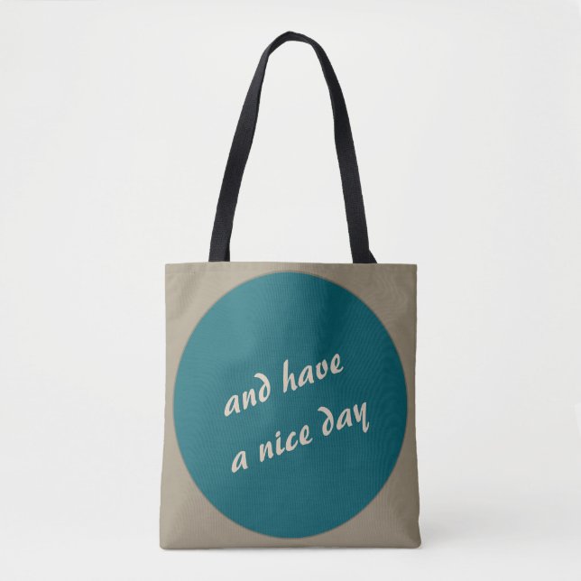 Bold Polka Dot any Colour any Text Tote Bag (Front)