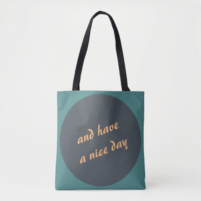 Bold Polka Dot any Colour any Text Tote Bag (Front)
