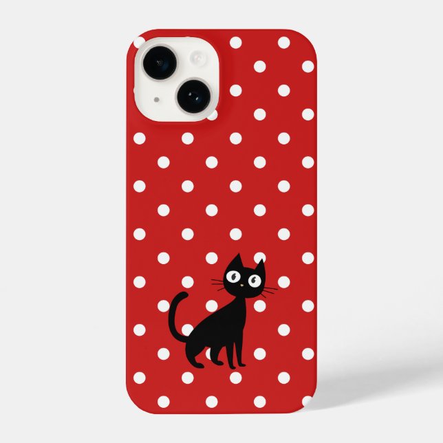 Bold Polka Dots iPhone Case (Back)