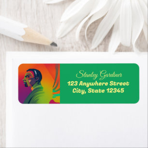 Bold Pop Art   African American Man With Locs 