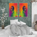 Bold Pop Art | African American Man With Locs Poster<br><div class="desc">This eye-catching, engaging piece of pop art is sure to make a statement in any space or on any product. Featuring an African American man with locs, the vibrant and bold colours of the artwork bring the character to life. This colourful and handsome piece will capture the hearts of many....</div>