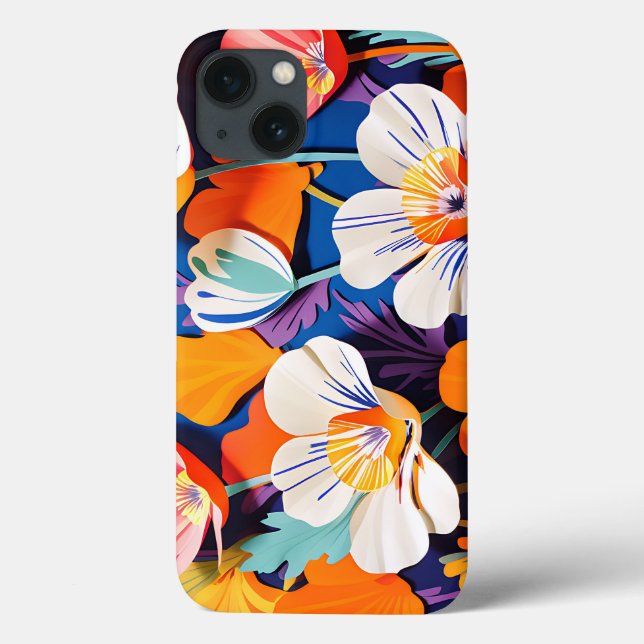 Bold Pop Art California Poppies Case-Mate iPhone Case (Back)