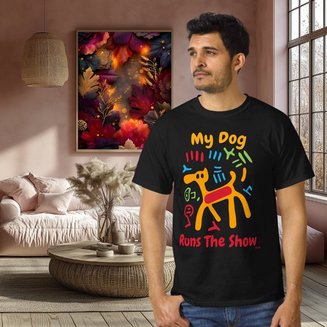 Bold Pop Art Dog Graphic T-Shirt (Creator Uploaded)