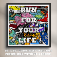 Bold Pop Art Runner Jogger