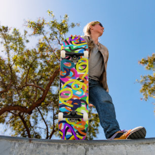 Bold Pop Art Skateboard