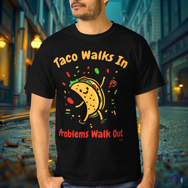 Bold Pop Art Taco Graphic T-Shirt (Creator Uploaded)